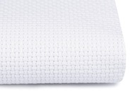 Vyšívacia látka plátno, plátno, materiál 14ct (54/10) biela, 140cm Vyšívacia látka plátno, plátno, materiál 14ct (54/10) biela, 140cm