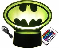 3D Batman LAMP 16 farieb RGB Pilot 3D Batman LAMP 16 farieb RGB Pilot