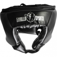 M Gorilla Sports čierna tréningová boxerská prilba