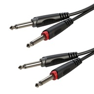 Roxtone audio kábel 1,5 m RACC100L1,5 2x 6,3 mm jack