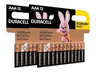 SET AAA LR3 DURACELL Základné batérie 12ks x2 SET AAA LR3 DURACELL Základné batérie 12ks x2