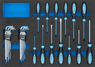 Vložka do vozíka - skrutkovače, torx, imbusový kľúč 31 el. Condor