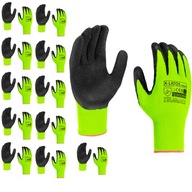 Ochranné latexové pracovné rukavice, 12 párov, X-LATOS NEON, veľkosť 10 Ochranné latexové pracovné rukavice, 12 párov, X-LATOS NEON, veľkosť 10