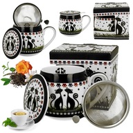 Hrnček sud s vylúhovačom 430ml PORCELÁN Čajový hrnček Darček Hrnček sud s vylúhovačom 430ml PORCELÁN Čajový hrnček Darček