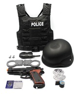 Malý policajt Set 8 prvkov + Sound PL Oblečenie pre malého policajta Malý policajt Set 8 prvkov + Sound PL Oblečenie pre malého policajta