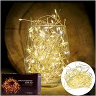 LED LAMPY REŤAZOVÉ DRÔTY GARLAND ICILICES SVADOBNÉ 6M 200LED TEPLÉ LED LAMPY REŤAZOVÉ DRÔTY GARLAND ICILICES SVADOBNÉ 6M 200LED TEPLÉ