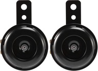 2 x 6V čierna rukoväť elektrický klaksón do auta 2 x 6V čierna rukoväť elektrický klaksón do auta