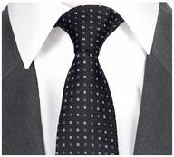 Pánska kravata JACQUARD Classic Fashionable Black rc101 Pánska kravata JACQUARD Classic Fashionable Black rc101