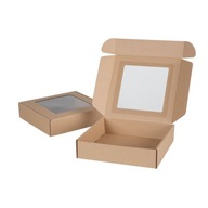 Kartónová krabica s okienkom 30x30x10 darček 10 ks