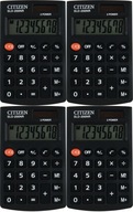 Vrecková kalkulačka CITIZEN SLD-200NR čierna x4 Vrecková kalkulačka CITIZEN SLD-200NR čierna x4
