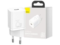 Biela nástenná nabíjačka BASEUS Super Si 25W Biela nástenná nabíjačka BASEUS Super Si 25W