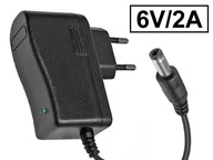 Stabilizovaný zdroj 230V/6V-2A, zástrčka 2,1/5,5mm Stabilizovaný zdroj 230V/6V-2A, zástrčka 2,1/5,5mm