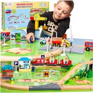DREVENÝ, AKUMULÁTOROVÝ, ELEKTRICKÝ VLAK, 2 vláčiky DREVENÝ, AKUMULÁTOROVÝ, ELEKTRICKÝ VLAK, 2 vláčiky