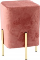 Štvorcová tabuľa na zlatých nožičkách, 28x28x40 cm, ružová Chomik