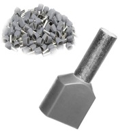 Dvojité izolované káblové objímky pre vodiče 2x4mm šedé 100 ks. Dvojité izolované káblové objímky pre vodiče 2x4mm šedé 100 ks.