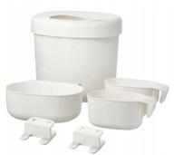 IKEA ONSKLIG závesné koše biele, 4 kusy IKEA ONSKLIG závesné koše biele, 4 kusy