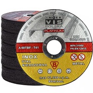 KOVOVÉ REZNÉ KOTOUČE 125x1 INTER-VIS INOX 100X