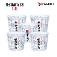 Hrnček na farbu Isand 1,4l 5 ks Hrnček na farbu Isand 1,4l 5 ks