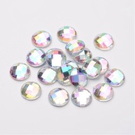 Kamienkami kabošony akrylové okrúhle 10x3,5mm 50ks Kamienkami kabošony akrylové okrúhle 10x3,5mm 50ks