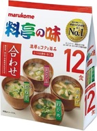 JAPONSKÁ Instantná polievka Miso 4 príchute 12 porcií 216g