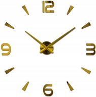 Nástenné hodiny veľké 80-120 cm zlaté 4 číslice DIY