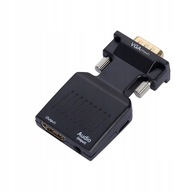 KONVERTOROVÝ ADAPTÉR VGA D-SUB NA HDMI + AUDIO KONVERTOROVÝ ADAPTÉR VGA D-SUB NA HDMI + AUDIO