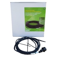 Vykurovací kábel pre odkvapy a rúry, s termostatom, 100 W, 5 m, Kerbl