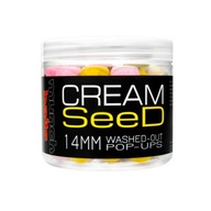 Washed Pop Ups Munch Baits - Cream Seed - 14mm Washed Pop Ups Munch Baits - Cream Seed - 14mm