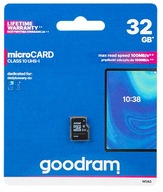 Pamäťová karta MICRO SDHC 32GB UHS-I GOODRAM (4902a