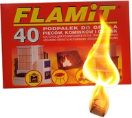 Podpaľovač Podpaľovač na grilovanie Biely FLAMIT 40 kociek