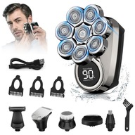 VODEODOLNÝ 8D holiaci strojček, STROJÁK NA HLAVU, ZATRIHAČ fúzov, LCD USB VODEODOLNÝ 8D holiaci strojček, STROJÁK NA HLAVU, ZATRIHAČ fúzov, LCD USB