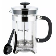 PIESTOVÝ SPORÁK NA KÁvu/ČAJ 600ml KINGHOFF KH-4837 - Oceľ, PIESTOVÝ SPORÁK NA KÁvu/ČAJ 600ml KINGHOFF KH-4837 - Oceľ,