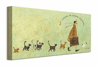 Sam Toft Ernest Doris a mačky Obraz na plátne 60x30 cm Sam Toft Ernest Doris a mačky Obraz na plátne 60x30 cm
