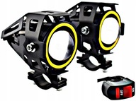 2x HALOGÉNOVÉ REFLEKTORY NA MOTOCYKLE LED PRSTEŇ 2x HALOGÉNOVÉ REFLEKTORY NA MOTOCYKLE LED PRSTEŇ