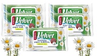 VELVET vlhčený toaletný papier 5x42 listov VELVET vlhčený toaletný papier 5x42 listov