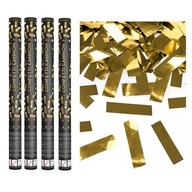 STRELECKÉ TRUBKY zlaté konfety 60 cm 4 ks STRELECKÉ TRUBKY zlaté konfety 60 cm 4 ks