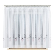 Záclony Detský závesový voál Medvedíky Všitá páska sz350x140 Záclony Detský závesový voál Medvedíky Všitá páska sz350x140