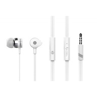 Techly Stereo slúchadlá do uší s mikrofónom, biele Techly Stereo slúchadlá do uší s mikrofónom, biele