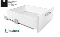 SEVROLLBOX SLIM zásuvka v=167mm biela-450mm