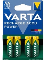 Nabíjacie batérie VARTA R6 AA 2600 mAh R2U 4 ks