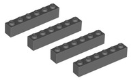 LEGO kocka 1x6 c. Sivá 4 ks 3009 NOVINKA
