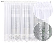 PRIPRAVENÁ ZÁCLONA S GUIPURE 110x200 HLADKÁ DO KUCHYNE PRIPRAVENÁ ZÁCLONA S GUIPURE 110x200 HLADKÁ DO KUCHYNE