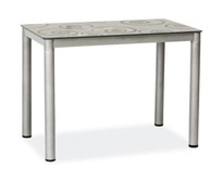 Stôl DAMAR 80x60 šedé sklo SIGNAL