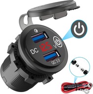 QC 3.0 USB 12V zásuvka do auta s QC 3.0 USB 12V zásuvka do auta s