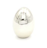 Vajíčko keramické vajíčko, veľkonočné 8 cm, strieborné