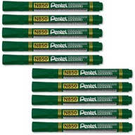 Pentel N850 Marker Round Permanent Green x10