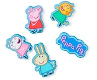 Špendlíky do topánok Crocs Jibbitz Peppa Pig 5 balení Špendlíky do topánok Crocs Jibbitz Peppa Pig 5 balení
