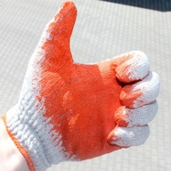 Upírske rukavice CARTON 600 párov oranžové