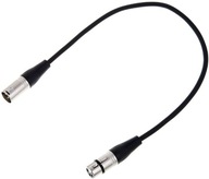 XLR XLR mikrofónový kábel 0,5 m patch kábel