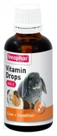 Beaphar Vitamín + Vit C 50 ml pre hlodavce a králiky